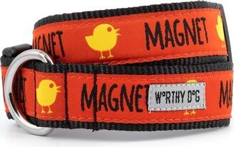 The Worthy Dog Chick Magnet Dog Collar - Red - XS