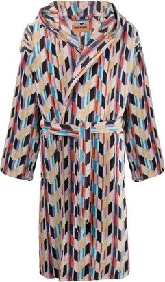 All-Over Graphic-Print Bathrobe