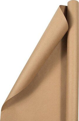 JAM Paper & Envelope JAM PAPER Brown Kraft Gift Wrapping Paper Roll - 1 pack of 37.5 Sq. Ft.