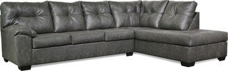 Algoma Faux Leather L-Shaped Sectional Sofa