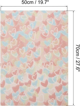 Unique Bargains Wrapping Paper, Dots,Heart,Gravel 20x28