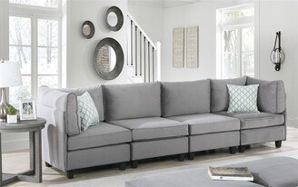 TONWIN Velvet 4Pc Sofa