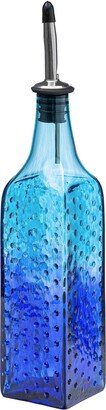 Aqua & Blueberry - Hobnail Handblown Glass Olive Oil Dispenser | Soap Balsamic Vinegar Bitters Syrups Dressings