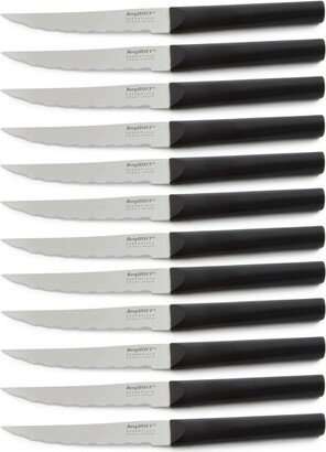 Essentials Ebony 12Pc Stainless Steel Steak Knife Set 10.25