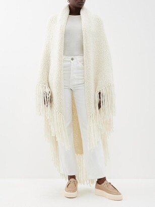 Laurent Fringed Cashmere Wrap