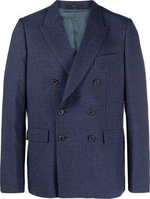 Wool Double-Breasted Blazer-AB