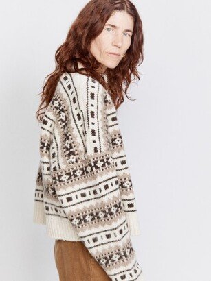 Fair Isle Wool-blend Crew Neck Jumper