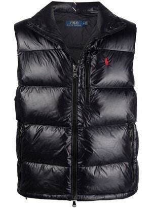 Embroidered Logo Gilet Jacket