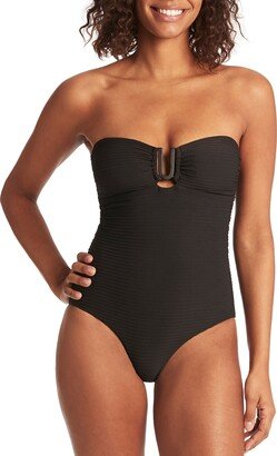 U-Bar Bandeau One-Piece Swimsuit