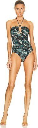 Minorca One Piece Swimsuit in Teal