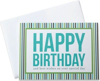 CEO Cards Birthday Greeting Card Box Set of 25 Cards & 26 Envelopes - B1604