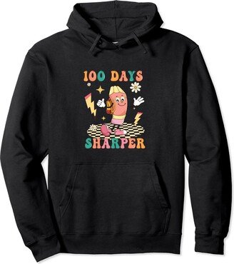 The Frazzled Teacher - Gifts for Educators 100 Days of School - 100th Day Sharper Pencil Pullover Hoodie