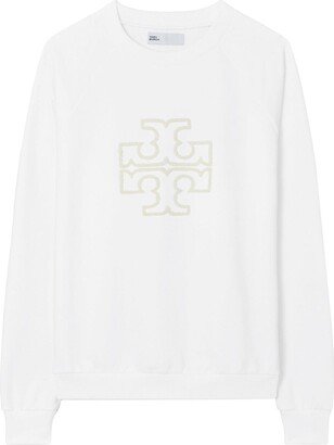 Logo-Embroidered Cotton Sweatshirt-AD