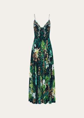 Sing My Song Tie-Front Maxi Dress