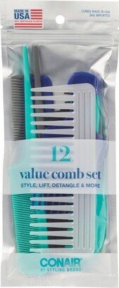 Multipack Combs Made in USA - 12pc