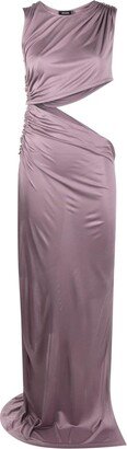 Ruched Cut-Out Maxi Dress