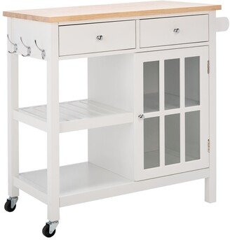 Locklyn 2-Drawer 2-Shelf Kitchen Cart-AA