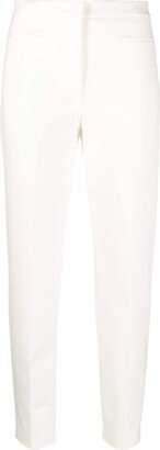 High-Waisted Slim-Cut Trousers-AI