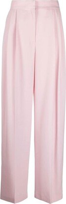 Pleated High-Waisted Trousers-AA