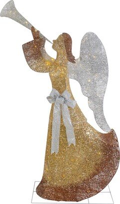 Northern Lights Northlight 60In Gold Led Lighted Angel With Trumpet Outdoor Christmas Decoration