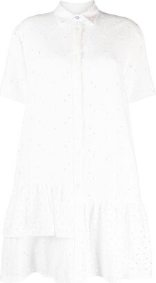 Embroidered Shirt Dress