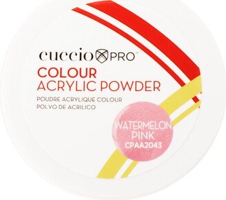 Colour Acrylic Powder - Watermelon Pink by Cuccio Pro for Women - 1.6 oz Acrylic Powder