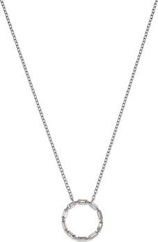 Diamond Circle Pendant Necklace 14K White Gold, 0.30 ct.t.w. - 100% Exclusive