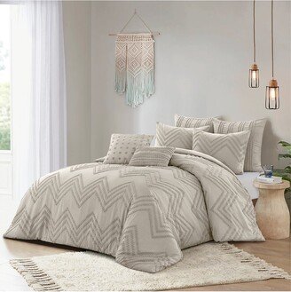 Grace Living Taya Tufted Chevron Duvet Set-AA