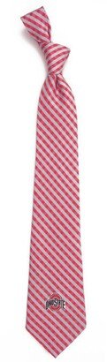 Eagles Wings Ohio State Buckeyes Poly Gingham Tie