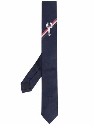 Lobster-Icon Silk Tie