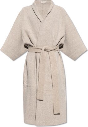 Wool Bathrobe - Beige