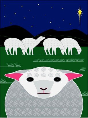 Marie Sansone Vertical Christmas Sheep Canvas Art - 15