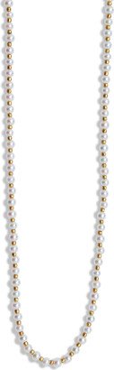 Akoya Pearl Petite Gumball Yellow Gold Necklace