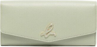 Logo-Plaque Leather Purse