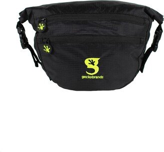 Geckobrands Water-Resistant Lightweight Dry Bag Waist Pouch - Black, Neon Green