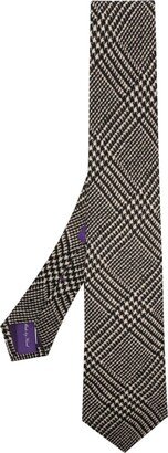 Houndstooth-Pattern Pointed-Tip Tie