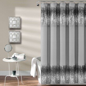 Single Shimmer Sequins Shower Curtain