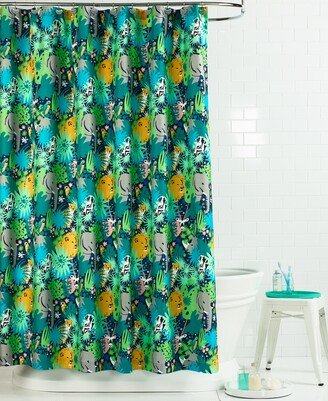 Charter Club Kids Jungle Shower Curtain, 72 x 72, Created for Macy's