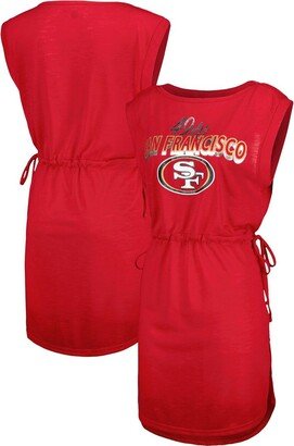 Women's G-iii 4Her by Carl Banks Scarlet San Francisco 49ers G.o.a.t. Swimsuit Cover-Up