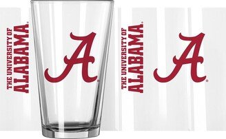 Alabama Crimson Tide 16 Oz Team Wordmark Game Day Pint Glass