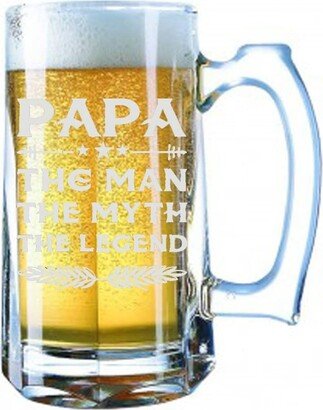 Giant Beer Mug 28 Ounces Stein - Papa The Myth Man Legend Gifts Him, Her, Husband, Wife, Them, Men, Women