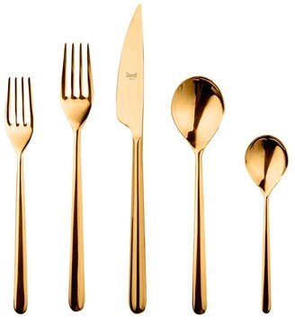 Linea Oro Flatware Set, 5 Piece