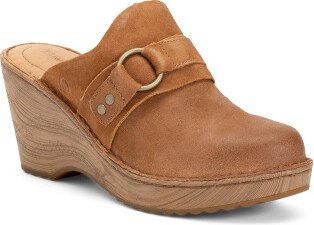 TJMAXX Leather Nola Platform Comfort Clogs For Women