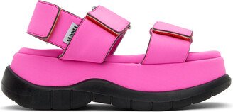 SSENSE Exclusive Pink Low Platform Sandals