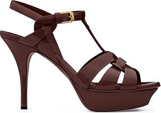 Tribute Platform Sandals In Patent Leather