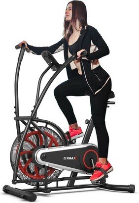 Unlimited Resistance Airdyne Bike Fan Exercise Bike with Clear LCD Display