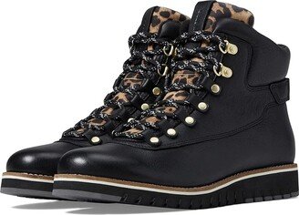 Zerogrand Explorer Gateway Hiker Waterproof (Black/Black/Leopard Print) Women's Shoes