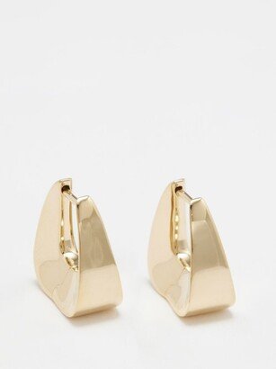 Tri 14kt Gold-vermeil Square Hoop Earrings