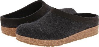 GZL Leather Trim Grizzly (Charcoal) Clog Shoes