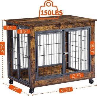 JHX Furniture Dog Cage Crate-AA